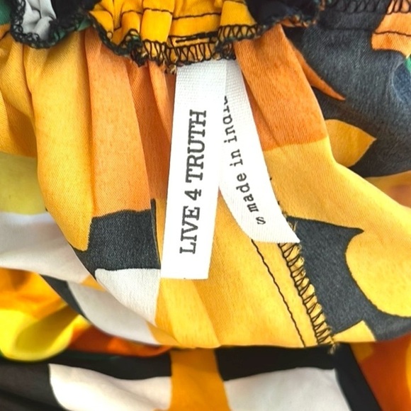 Live 4 Truth,Live Life in Color,So Cool & FUN, Elastic-Waist,Palazzo Pant,Size S - Picture 3 of 10